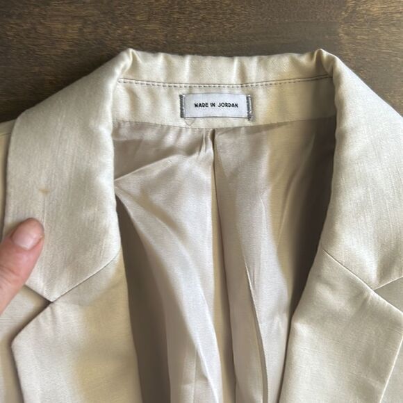 Calvin Klein cream/light beige blazer Jacket Mens - Picture 5 of 11